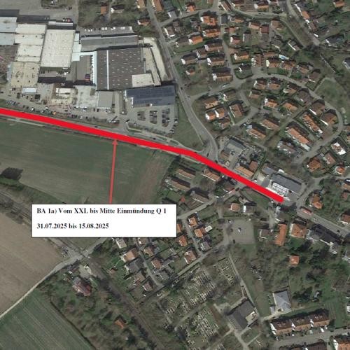 Lageplan Bauabschnitt 1a