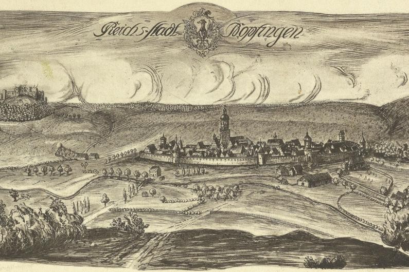 Eine Postkartenansicht Bopfingens aus der Reichsstadtzeit 