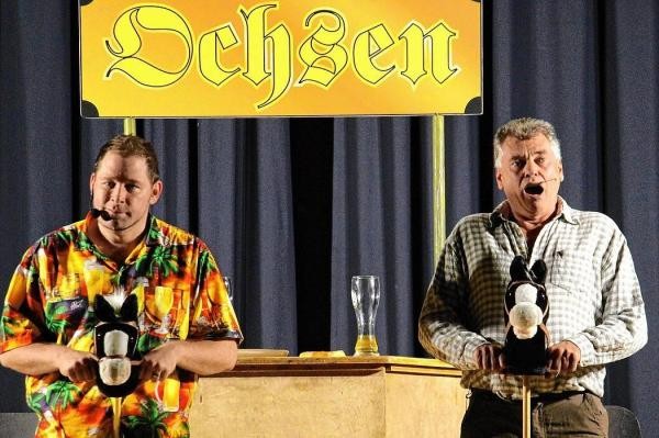 Mundartbühne mit Pfefferle und Zipperle in der Schranne