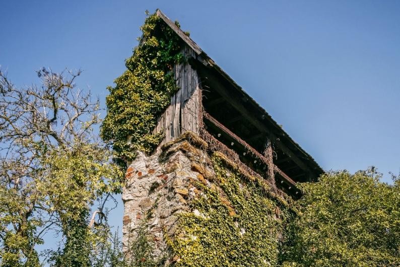 Ein noch erhaltener Teil der historischen Stadtmauer in Bopfingen