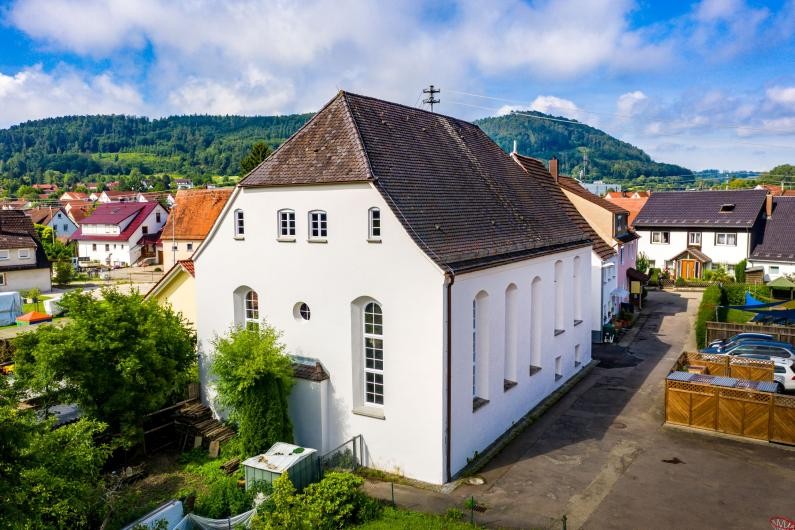 Außenaufnahme der ehemaligen Synagoge in Oberdorf