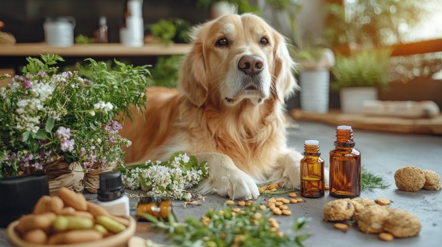 Werbebild zum Vortrag "Homöopathie für Tiere"
