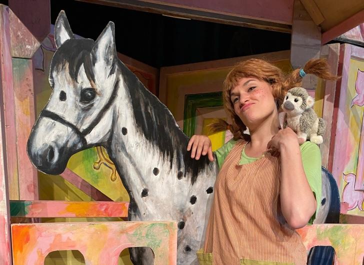 Ein Werbebild für Pippi Langstrumpf