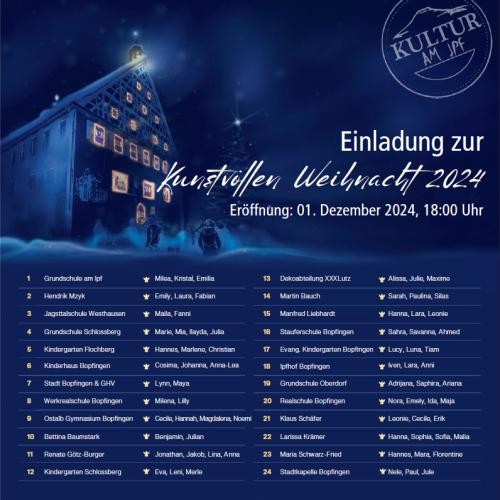 Kunstvolle Weihnacht 2024