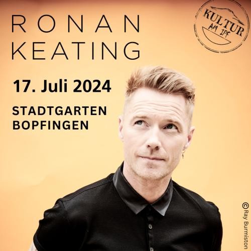 Werbeplakat zum Konzert mit Ronan Keating