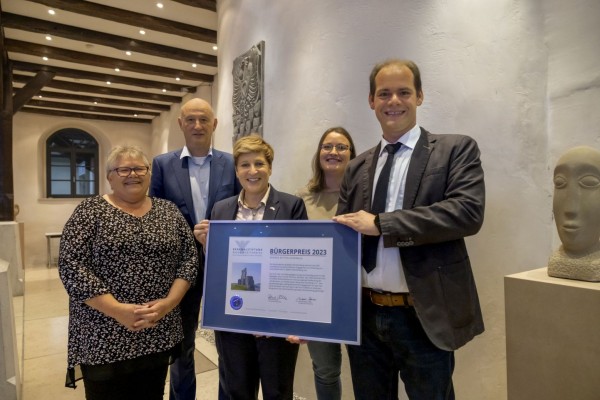 Förderverein Burgruine erhält den Bürgerpreis der Denkmalstiftung Baden-Württemberg
