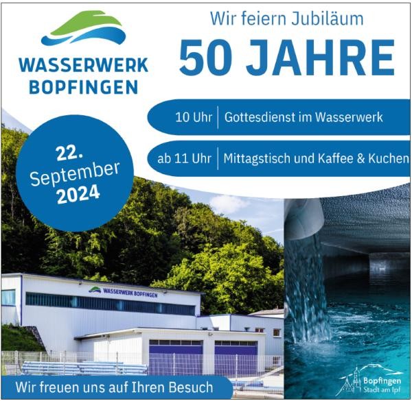 Jubiläum 50 Jahre Wasserwerk