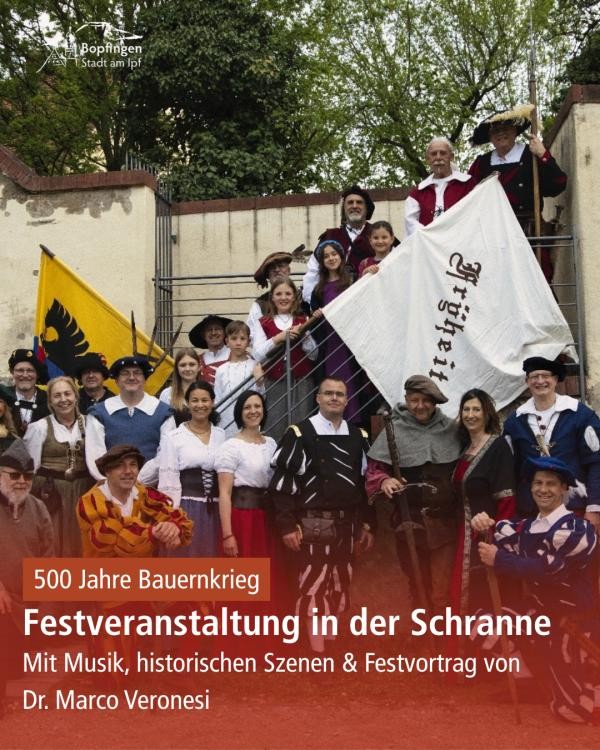 Instagram-Post Festveranstaltung 500 Jahre Bauernkrieg