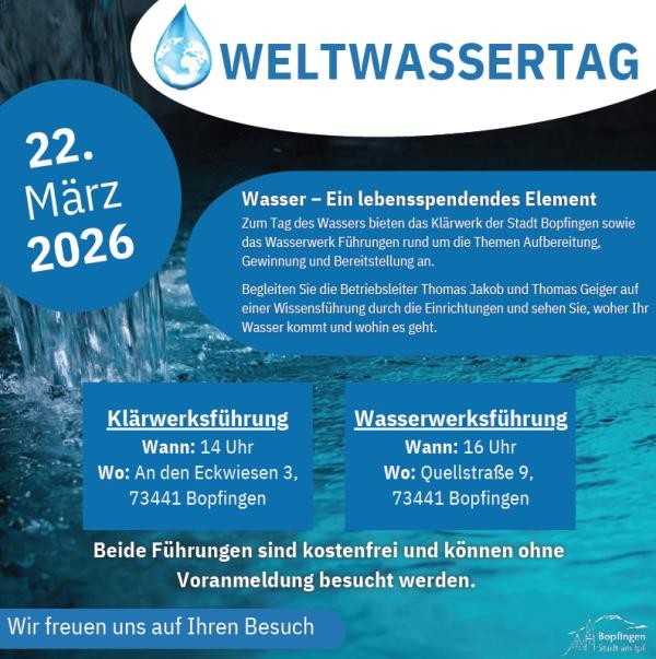 Plakat Weltwassertag 2026