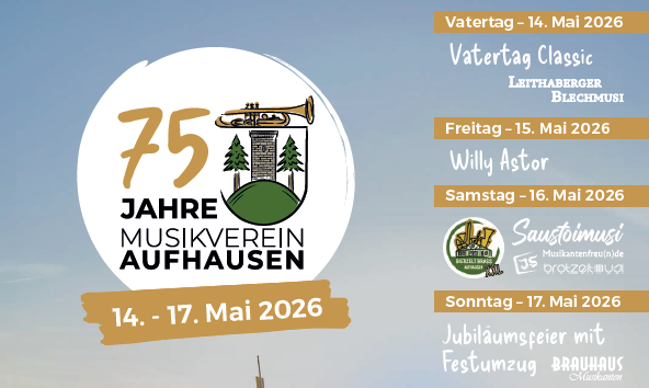 Logo 75 Jahre Musikverein Aufhausen