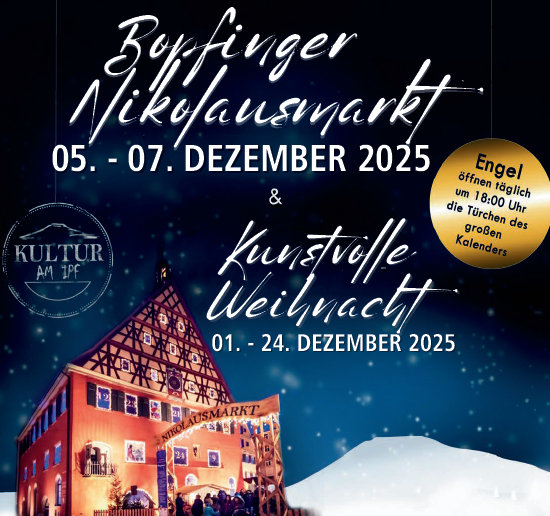 Plakat Bopfinger Weihnachtszeit 2025