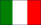 Flagge mit italienischen Farben Grün-Weiß-Rot
